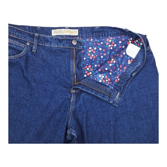 Cabelas Casuals Womens Flannel Lined Jeans Size 18 Regular Medium Wash - Picture 2 of 10